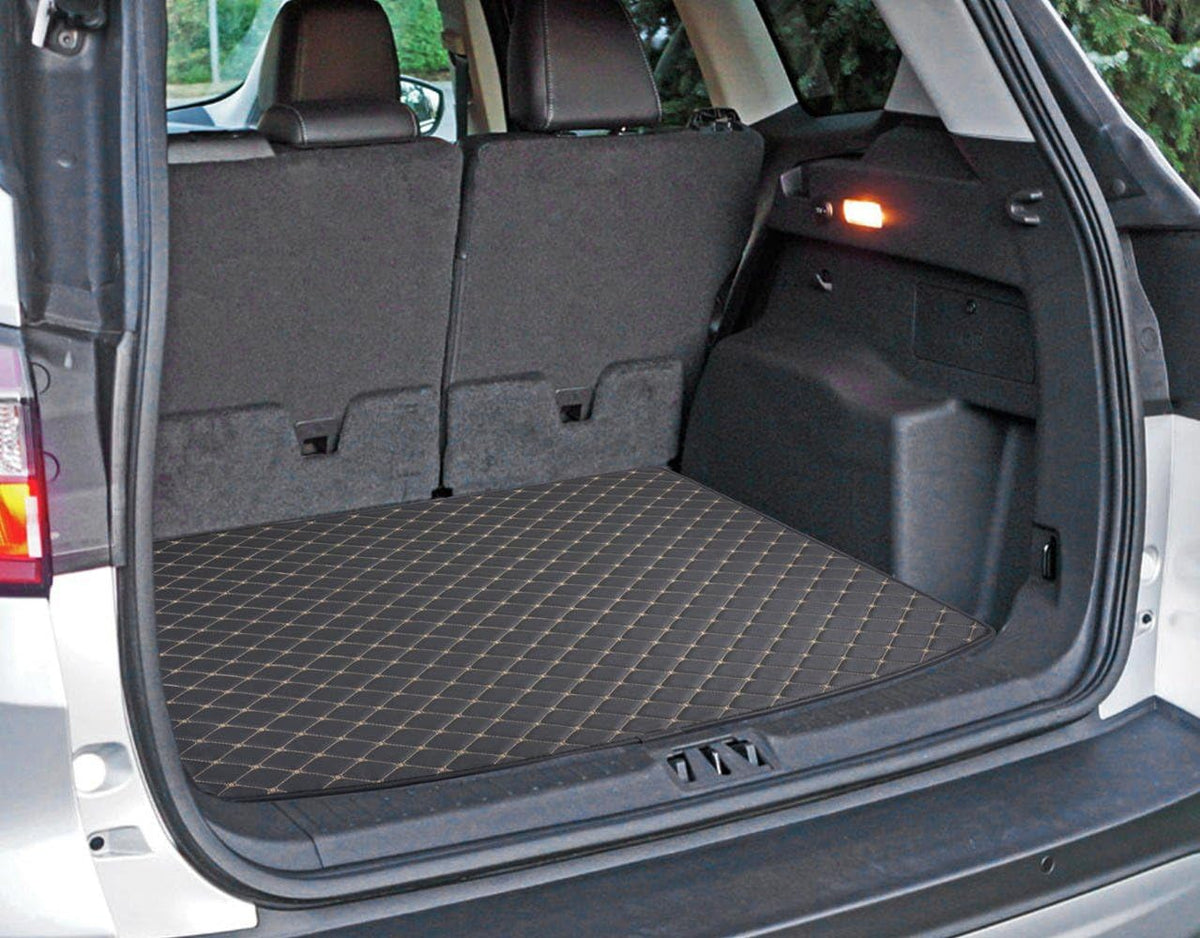 Luxury Padded PU Leather Trunk Mat Cargo Liner for Ford Escape Pack of 2 R2413