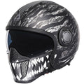 Full Face Motorcycle Helmet, Dual Visor with Internal Tinted Sunshield, Black, L L98967
