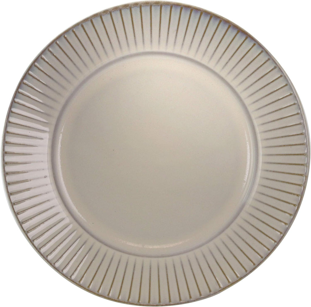 16 Piece White Stoneware Dinnerware Dish Set K817