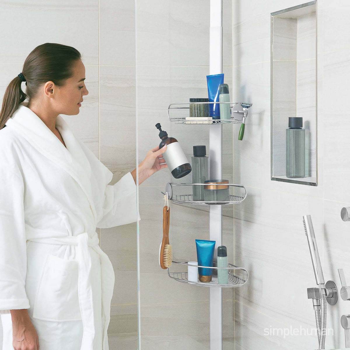 Stainless Steel Tension Shower Caddy U24208