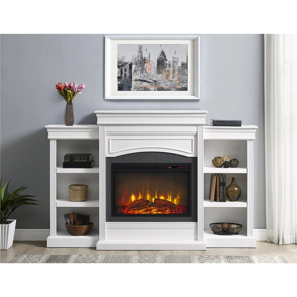 White Mantel Fireplace K873