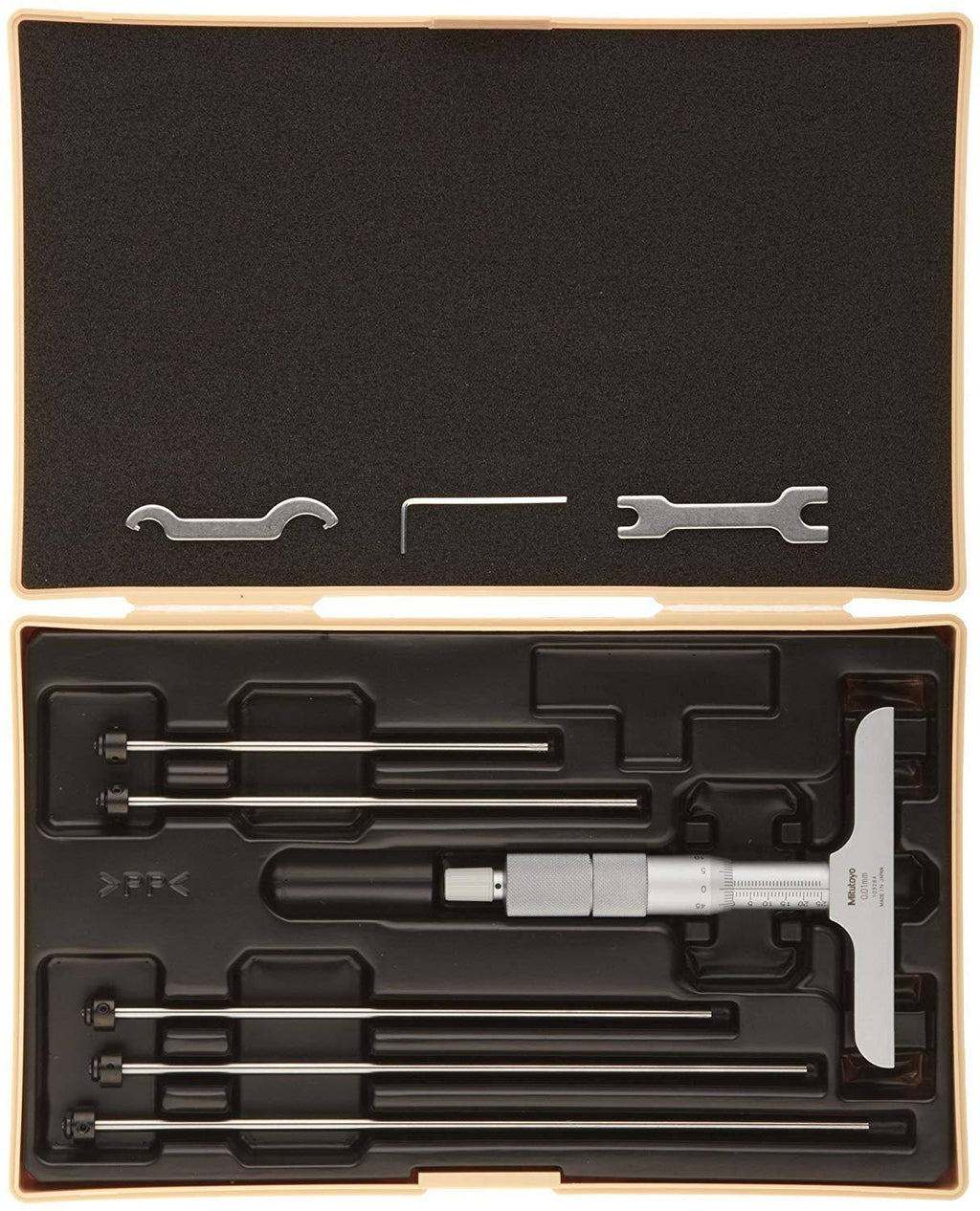 Vernier Depth Gauge with Interchangeable Rods S215