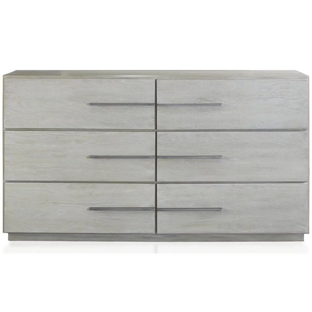 6 Drawer Cotton Gray Dresser X99201