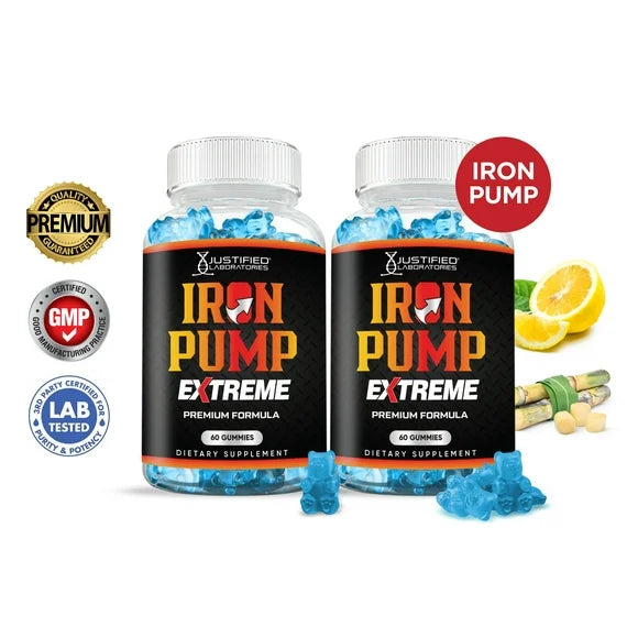 Iron Pump Male Enhancement Extreme Gummies 1393MG 120 Gummys I897