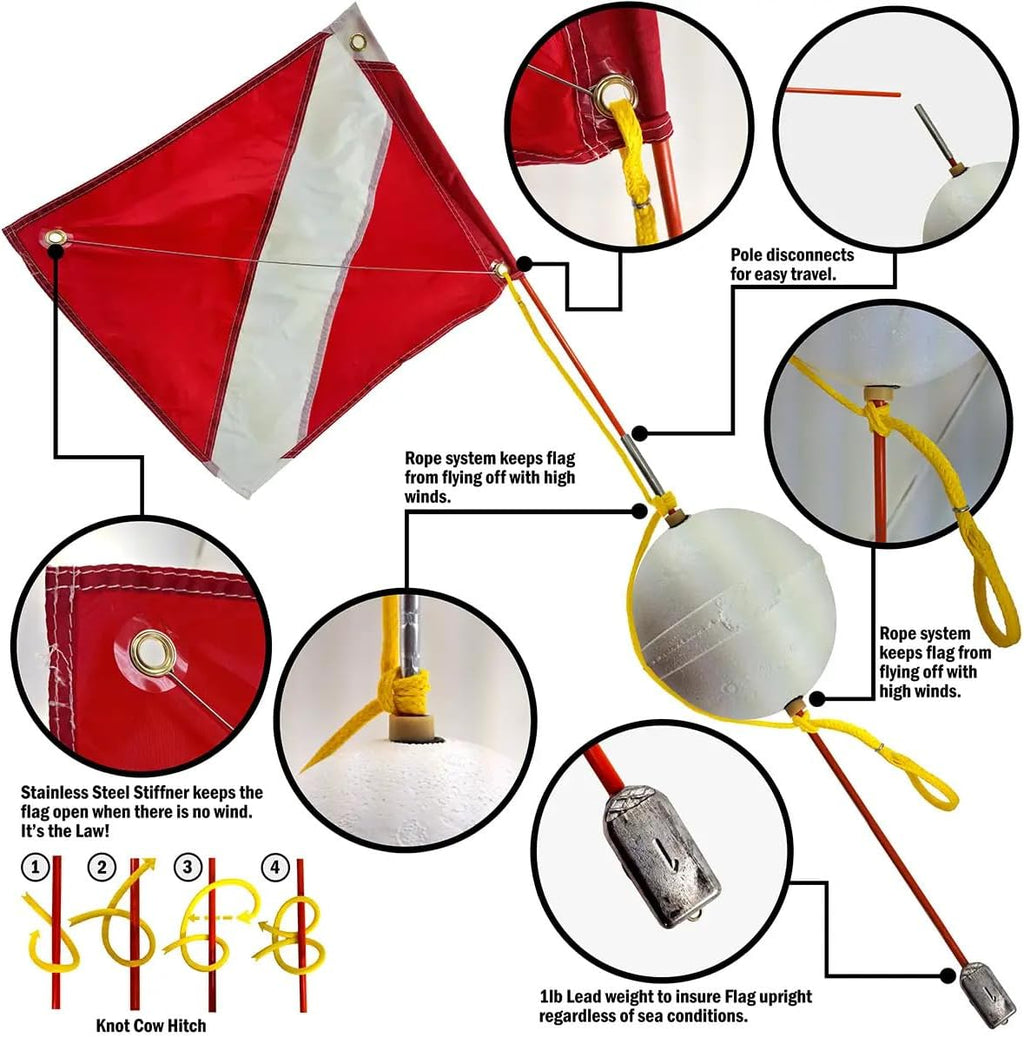 Dive Flag And Float 2 Piece S649