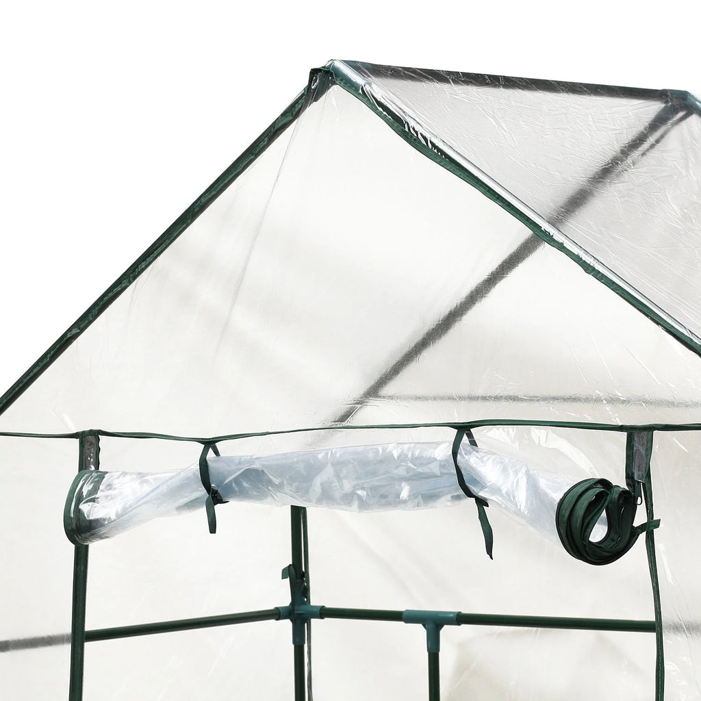 Portable Mini Walk-In Greenhouse with 3 Tier Shelves V48901