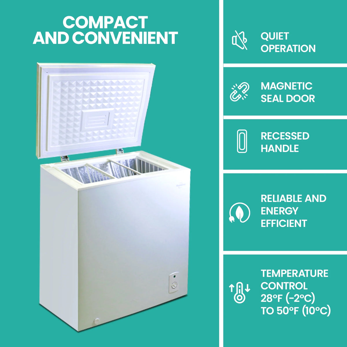 White 5.0 cu ft Chest Freezer L177995