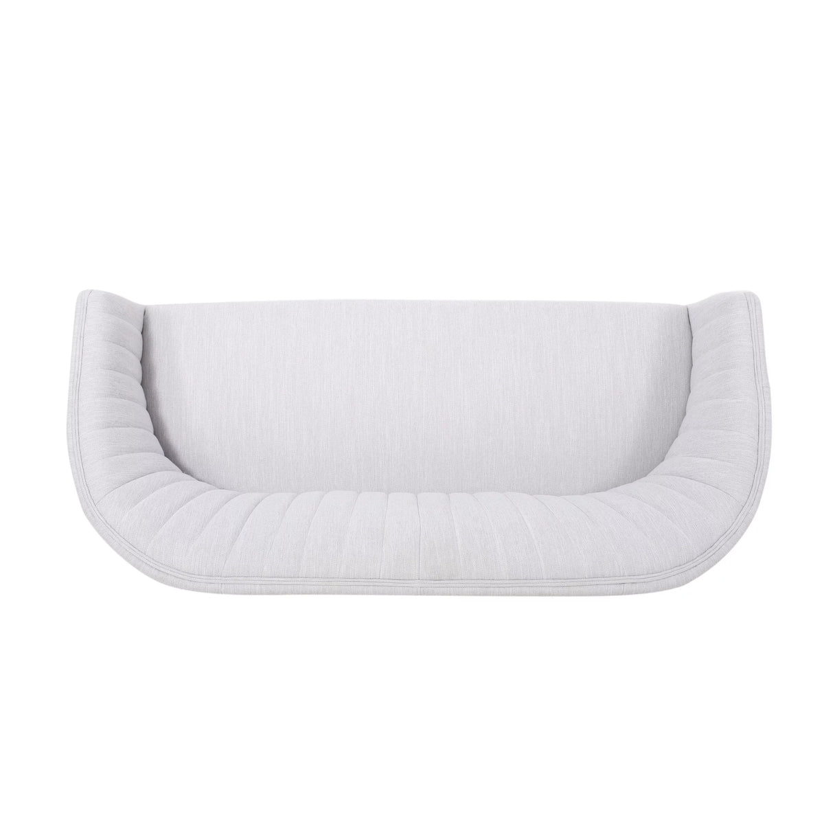 Mid-Century Upholstered Fabric Loveseat S291