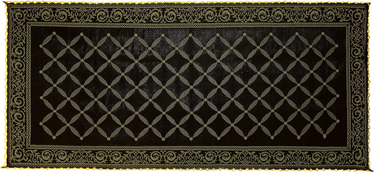 Brown Beige 8-Feet x 11-Feet Reversible Outdoor Mat I1223