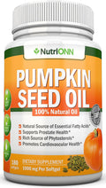 Cold-Pressed Natural Pumpkin Seed Oil 1000mg 180 Softgels Q200
