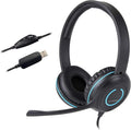 Stereo USB Headset with Noise Cancelling Mic and Adjustable Mic Boom F428127