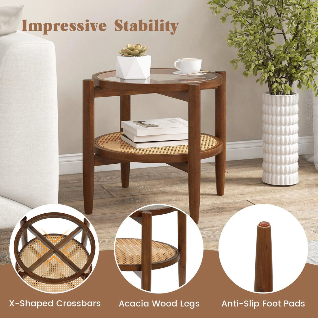 Set of 2 Storage Side Table F841