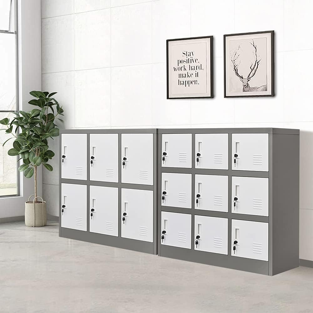 6 Doors Metal Locker Cabinet with Lock V106287