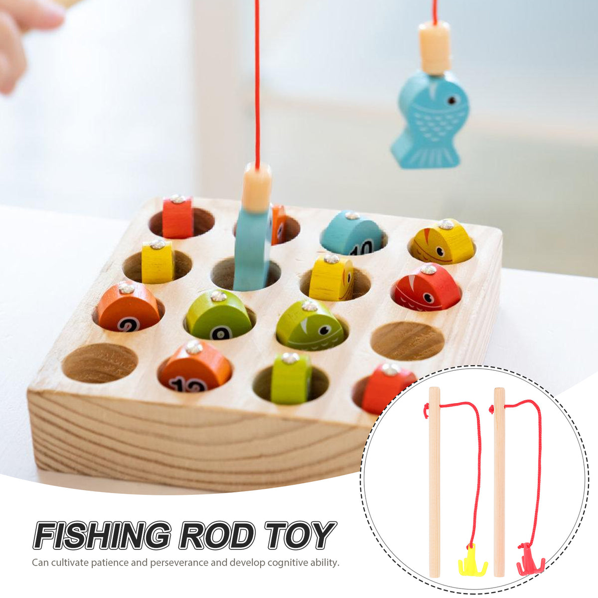 Magnetic Fishing Toys with Wooden Poles S361