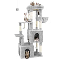 Light Grey Heavy Duty Cat Tree with Scratching Post N607