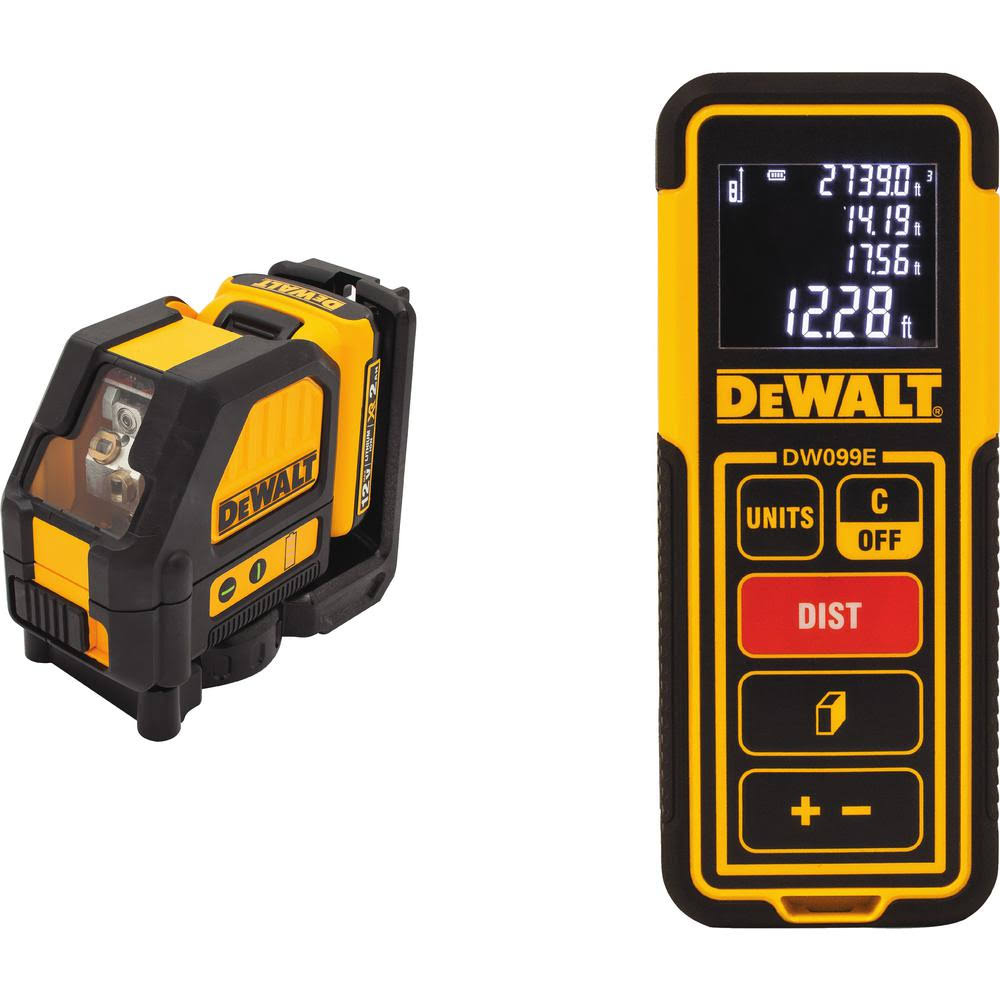 12-Volt Max Lithium-Ion Green Laser Level with Laser Distance Measurer F357