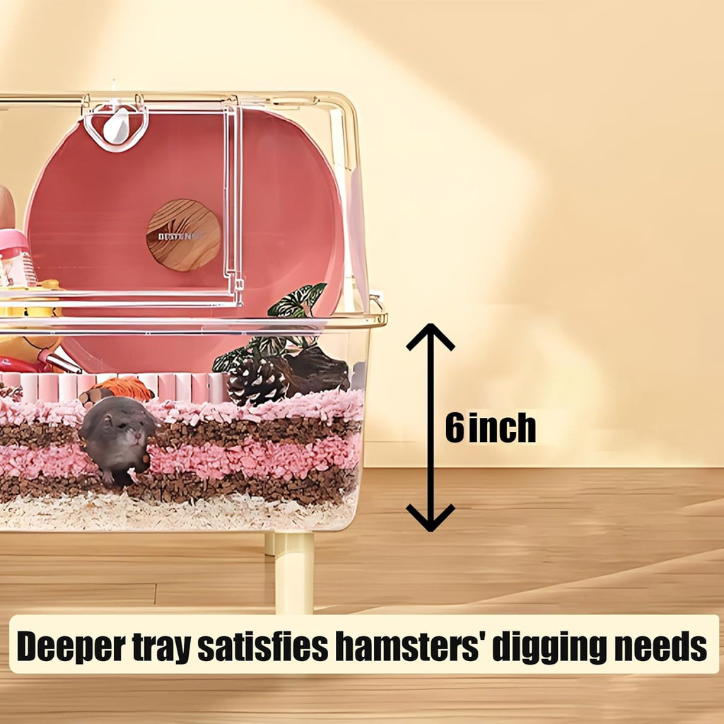 Transparent Acrylic Small Animal Cage W854147