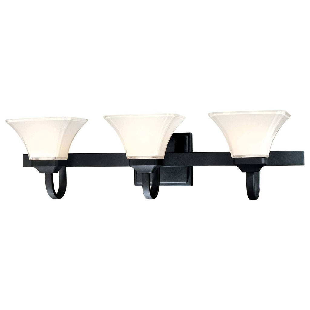 3 Light Bath Black D609