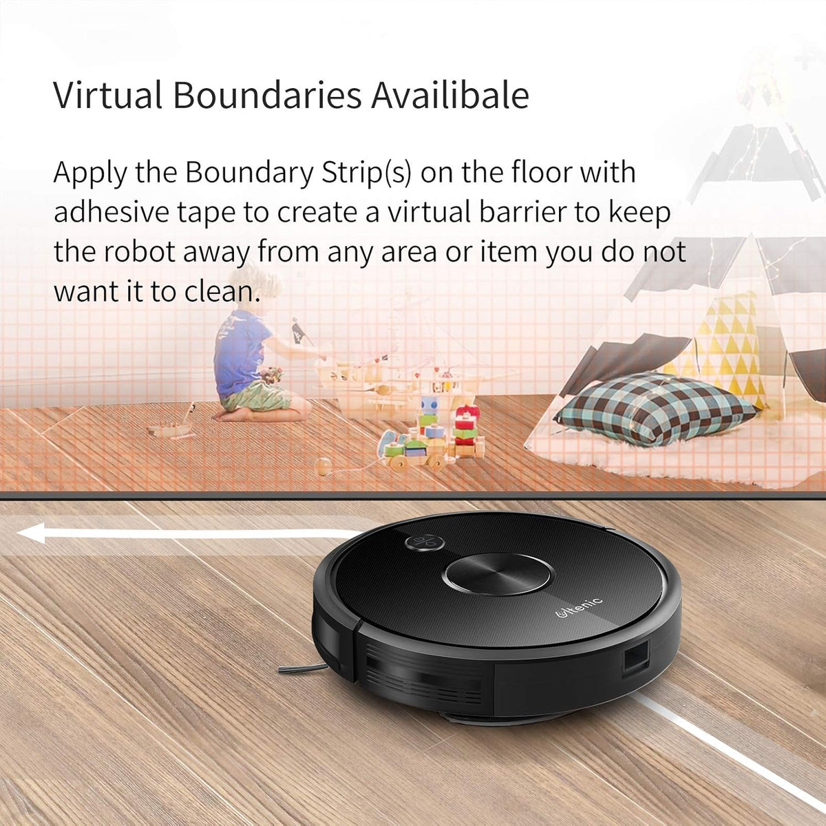 Robot Vacuum Cleaner and Mop, 3000Pa Suction, 150Mins Runtime N668