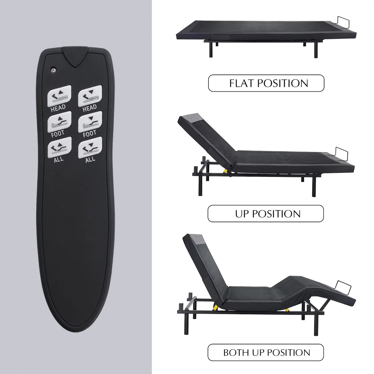Queen Size Adjustable Bed with Wireless Remote F251441