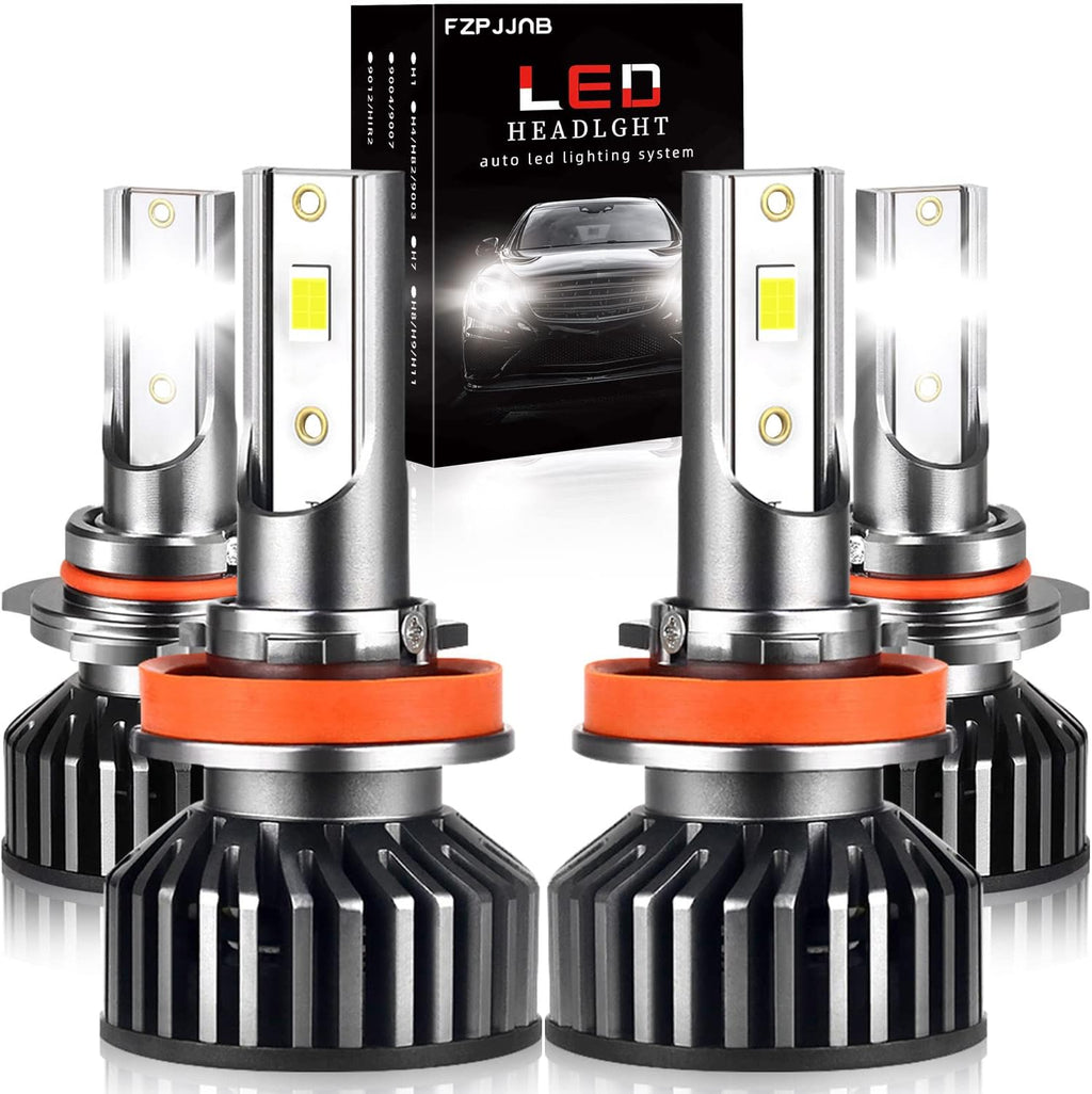 9005 High Beam + H11 Low Beam LED Headlight Bulbs, 6000K Cool White, Pack of 4 Pack of 2 K36627