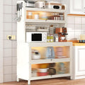 White 5-Tier Bakers Rack with Flip Door Z78120