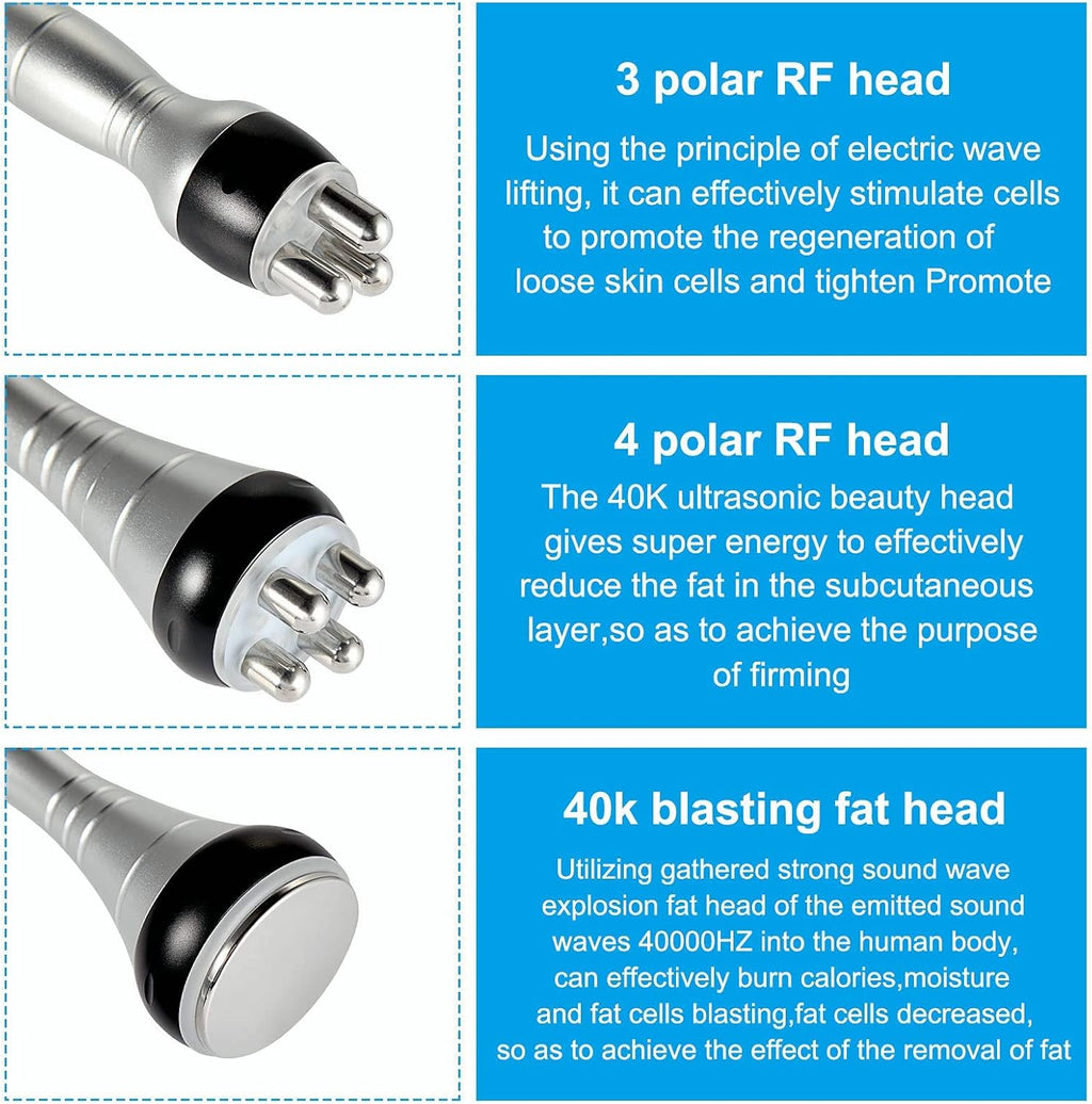 High Frequency Facial Machine with 3 Massage Heads D7177