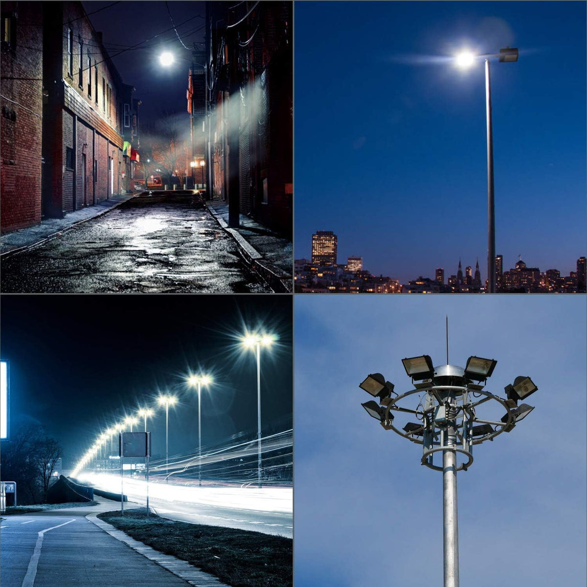 Dual 42 LEDs 6500K Dusk to Dawn IP65 Waterproof Solar Flood Lights Q42546