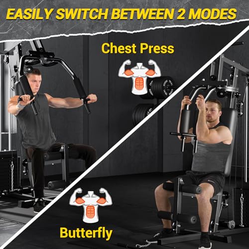 100LBS Weight Stack Multifunctional Home Gym Exercise Equipment Z239