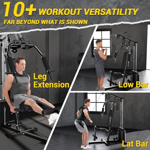 100LBS Weight Stack Multifunctional Home Gym Exercise Equipment Z239