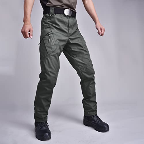 Men's Ripstop Stretch Cargo Pants with Multi Pockets Z8859