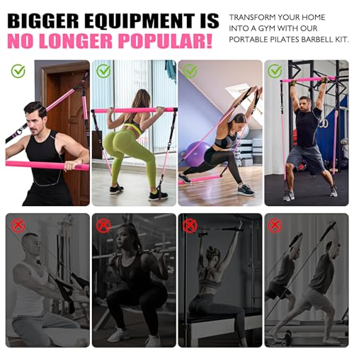 Pilates Bar Kit with Resistance Bands Y9780