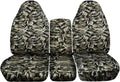 Camo Truck Seat Covers for 2002-2005 Dodge Ram Front 40/20/40 Split Bench with Center Console S261092