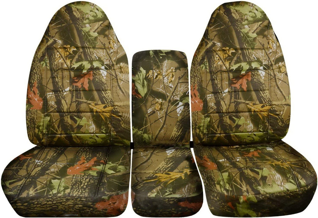 Camo Truck Seat Covers for 2002-2005 Dodge Ram Front 40/20/40 Split Bench with Center Console S261092