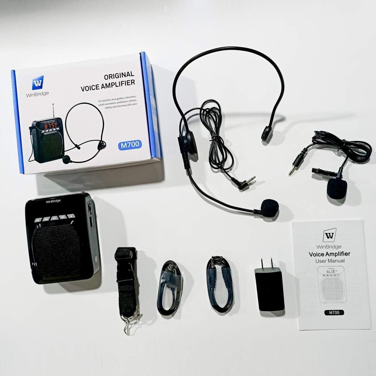 15W Voice Amplifier with Lavalier Microphone and Headset Microphone D229635