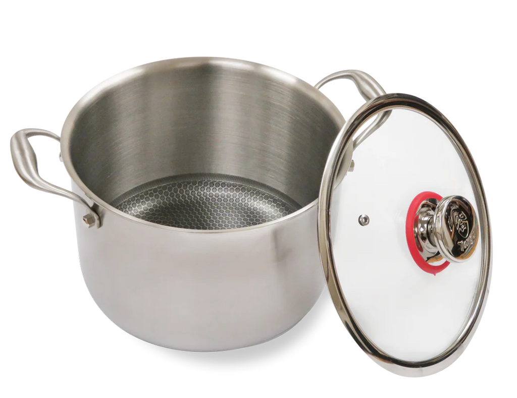 24cm Hybrid Stock Pot with Glass Lid N572