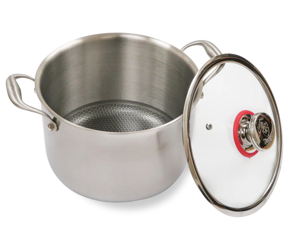 24cm Hybrid Stock Pot with Glass Lid N572