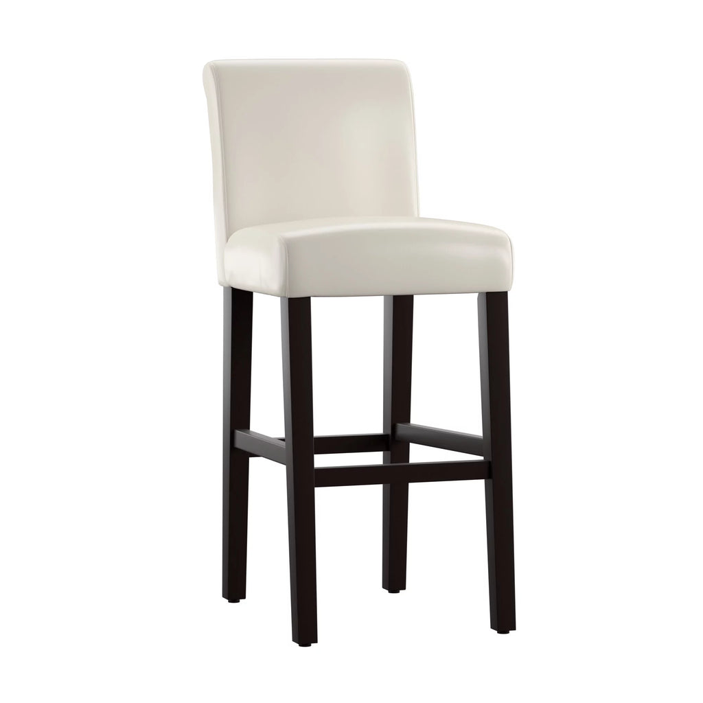 White Set of 2 Bar Stool Z354