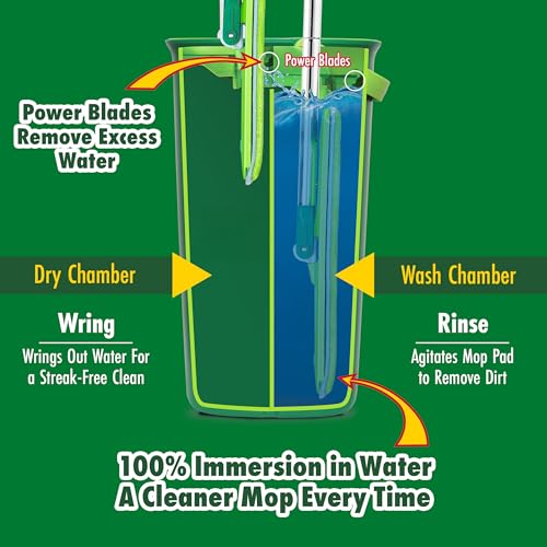 Microfiber Wet & Dry Mop and Bucket System with 4 Pads P598