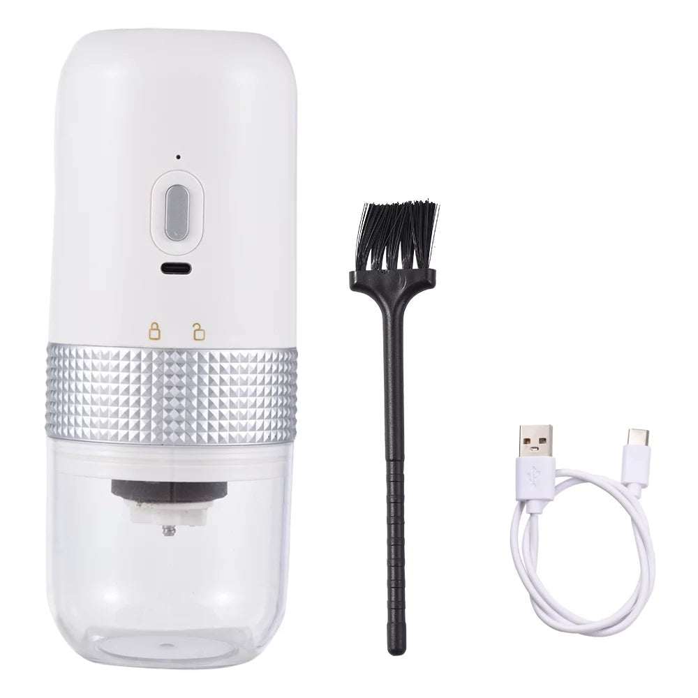 Portable Electric Burr Coffee Grinder 13W 200ml USB Rechargeable Adjustable D716508