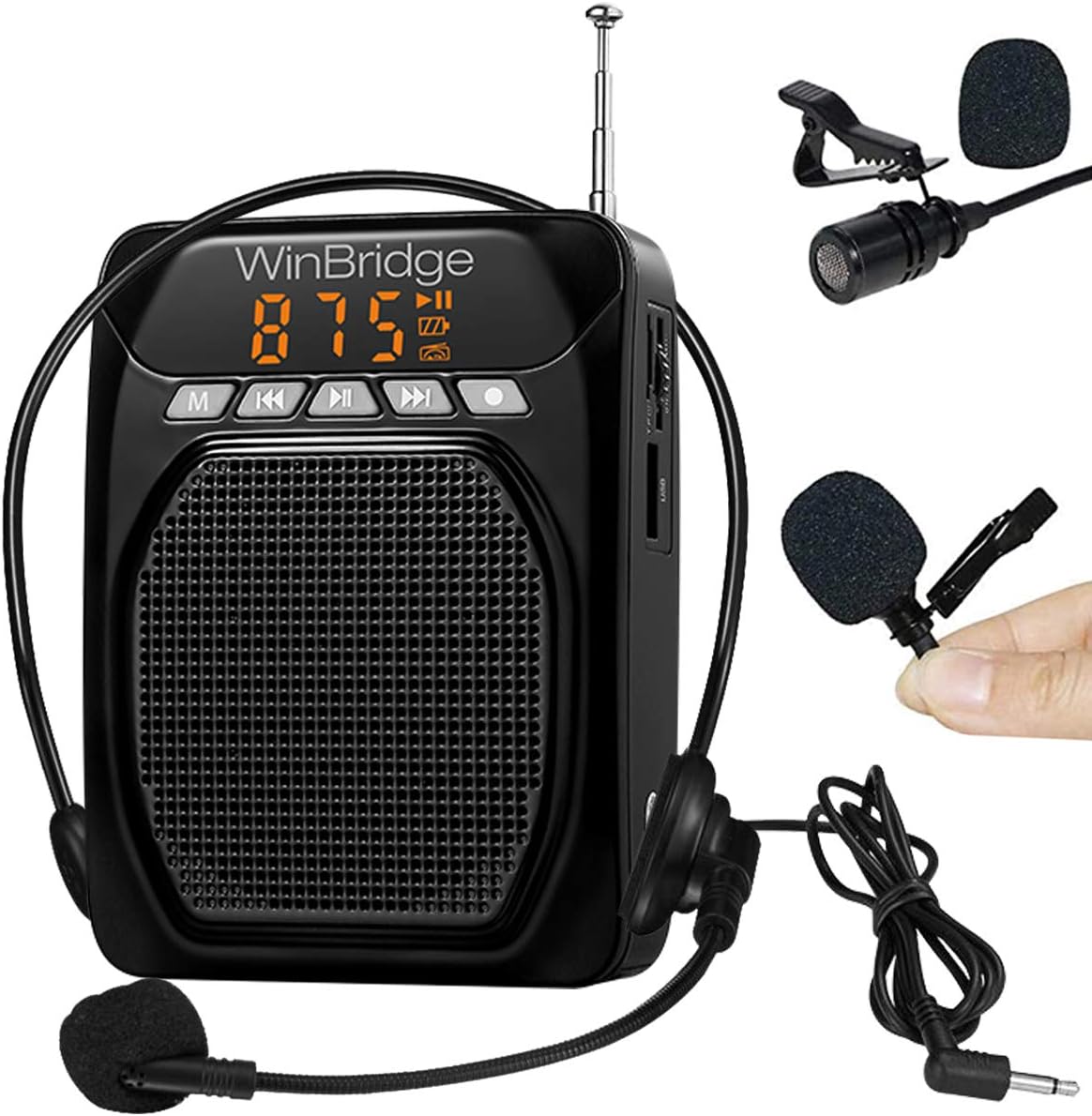 15W Voice Amplifier with Lavalier Microphone and Headset Microphone D229635
