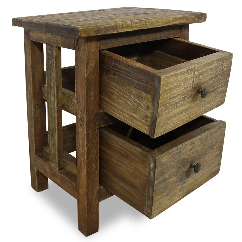 Solid Reclaimed Wood Nightstand X551978