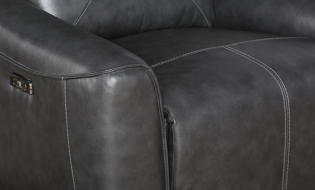 Charcoal Upholstered Loveseat T364