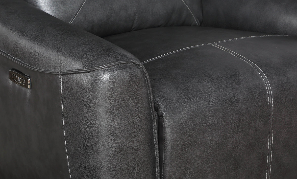 Charcoal Upholstered Loveseat T364