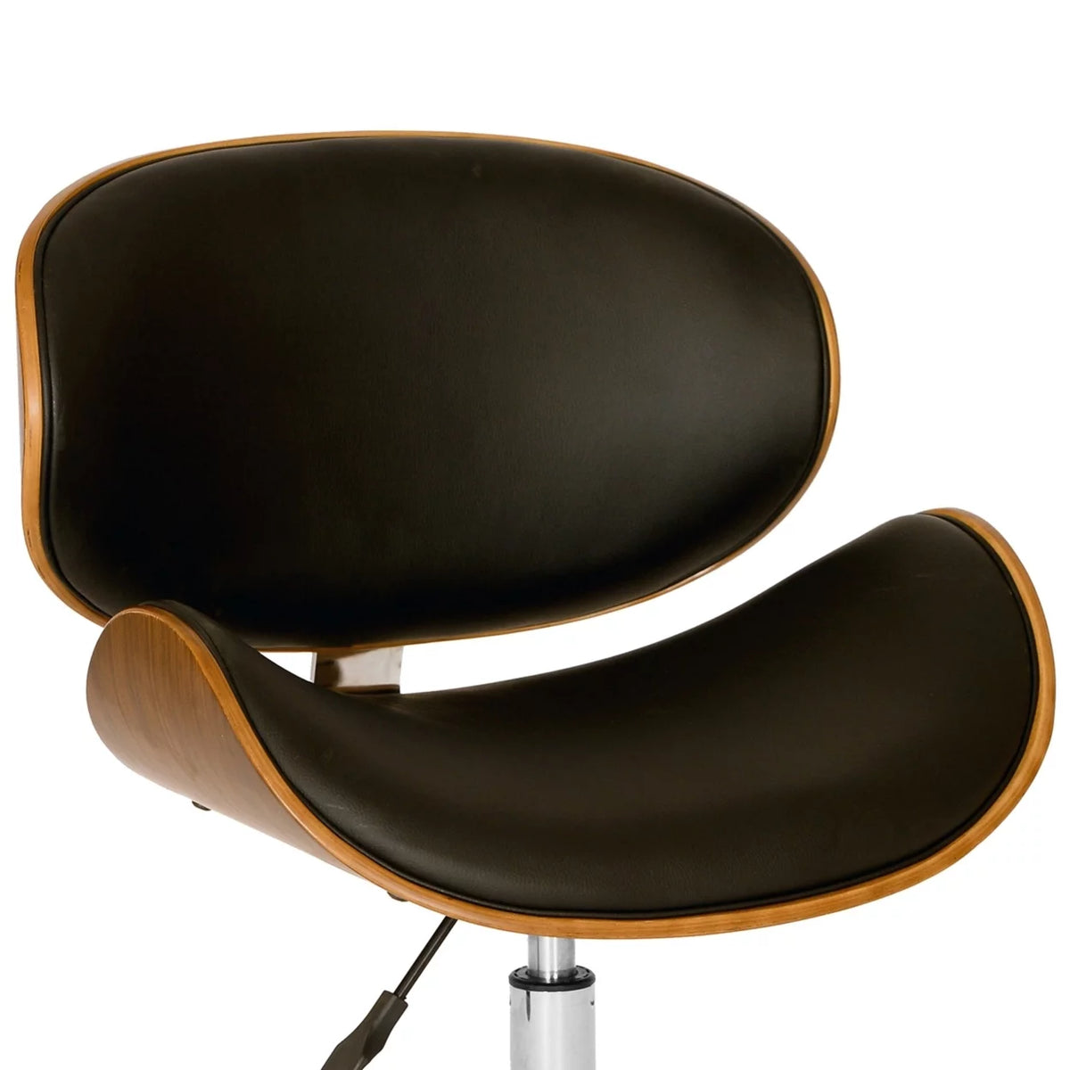 Brown and Black Swivel Office Chair N601872