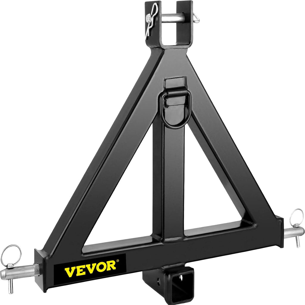 3 Point Trailer Hitch Heavy Duty 2In Receiver Hitch Category 1 33In Black D312016
