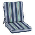 Sapphire Aurora Blue Stripe Outdoor Chair Cushion J165572