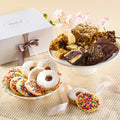 Assorted cookies gift basket with chocolate brownies, rugelach and crumb cake Y13672