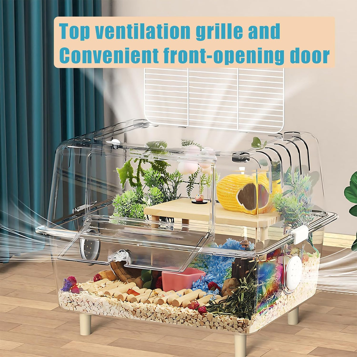 Transparent Acrylic Small Animal Cage W854147