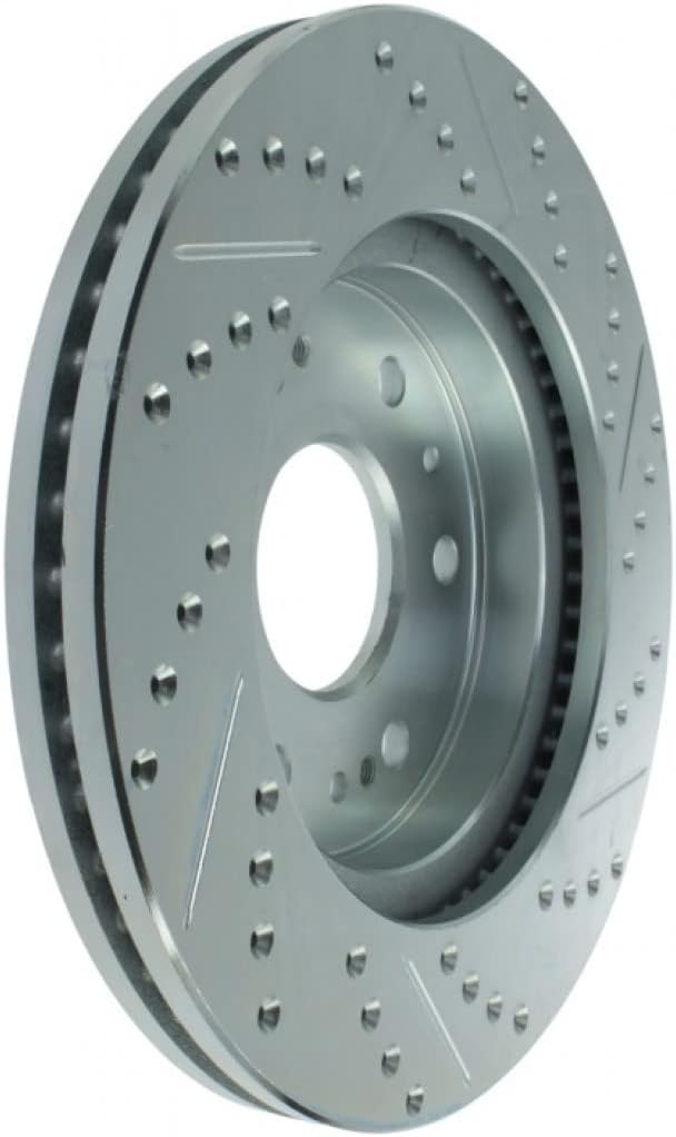 Front Driver Side Drilled & Slotted Brake Rotor A109789